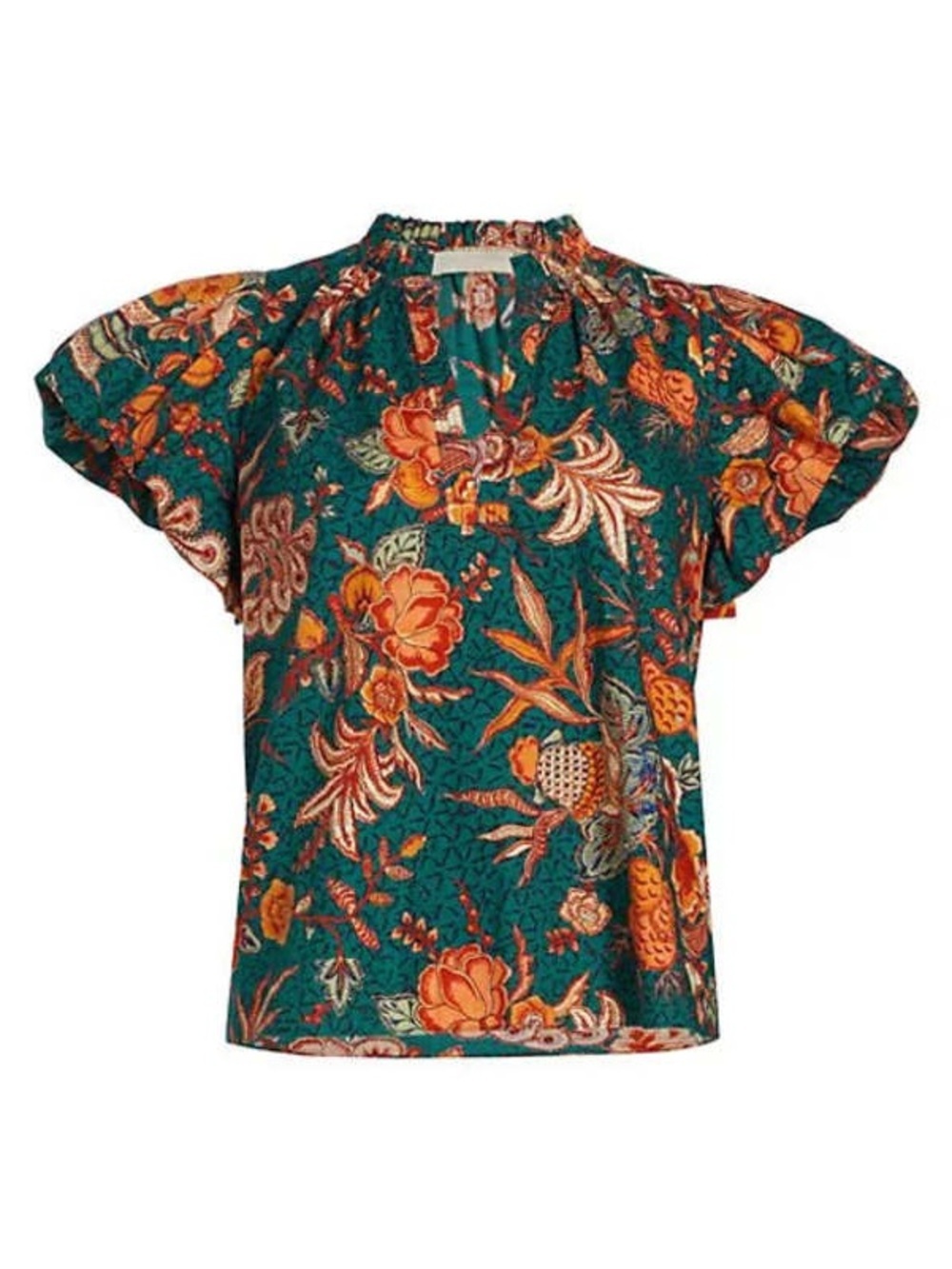 Ulla Johnson Women’s Evelyn Top Delphinium Print Size 2 - Picture 2 of 11
